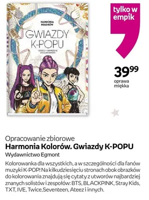 Książka Harmonia Kolorów. Gwiazdy K-POPU Opracowanie zbiorowe oprawa miękka promocja w Empik