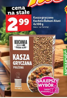 Kasza gryczana Kuchnia Babuni Aluni promocja w TOPAZ