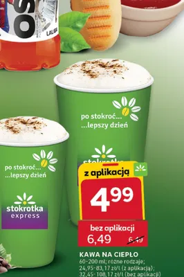 Kawa na ciepło promocja w Stokrotka