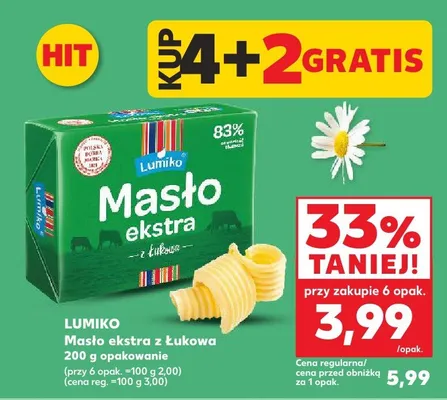 Masło ekstra z Łukowa promocja w Kaufland