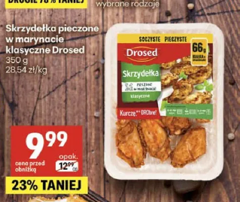 Skrzydełka pieczone w marynacie klasyczne Drosed promocja w Delikatesy Centrum