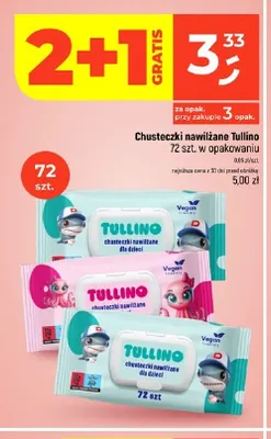Chusteczki nawilżane Tullino promocja w Dealz