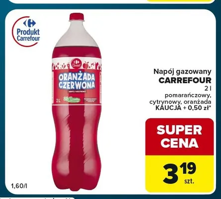 Napój gazowany cytrynowy Carrefour Classic promocja w Globi