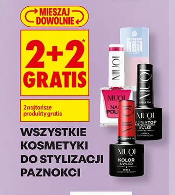 Kosmetyki do stylizacji paznokci Niuqi promocja w Biedronka