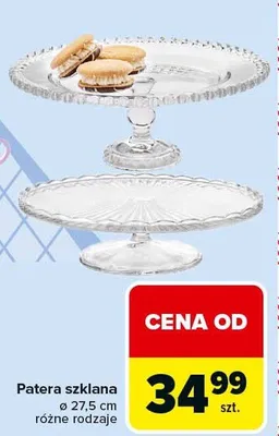 Patera szklana Ø 27,5 cm różne rodzaje promocja w Carrefour Market