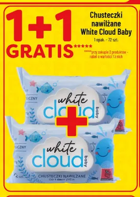 Chusteczki nawilżane White Cloud Baby promocja w POLOmarket