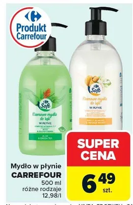 Mydło w płynie różne rodzaje promocja w Carrefour