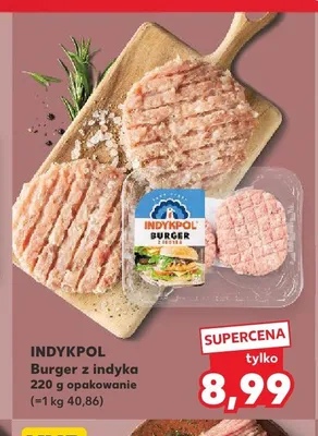 Burger z indyka Indykpol promocja w Kaufland
