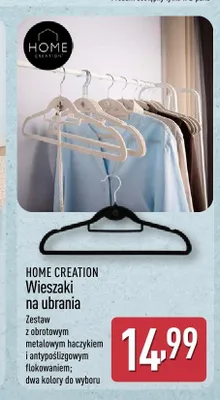 Wieszaki na ubrania HOME CREATION promocja w Aldi