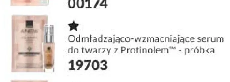Odmładzająco-wzmacniające serum do twarzy z Protinolem Anew próbka promocja w AVON