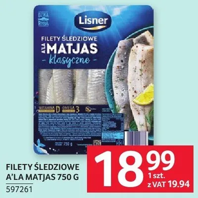 Filety śledziowe à la matjas 750 g promocja w Selgros