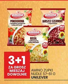 Zupki nudle Amino promocja w Wafelek