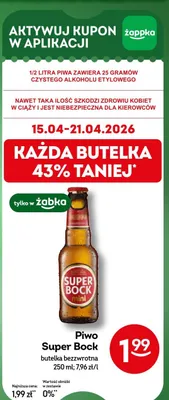 Piwo Super Bock promocja w Żabka