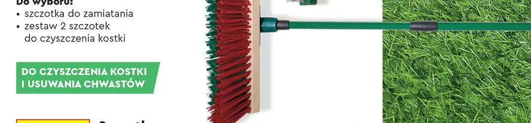 Szczotka do zamiatania z teleskopowym trzonkiem promocja w Biedronka