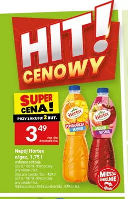 Napój Hortex n/gaz promocja w Twój Market
