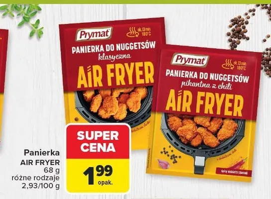 Panierka do nuggetsów pikantna z chili Air Fryer Prymat promocja w Carrefour