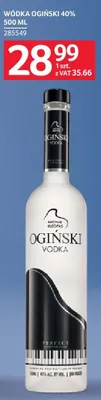 Wódka Ogiński 40% 285549 promocja w Selgros
