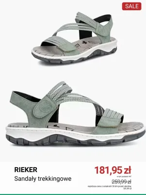 Sandały trekkingowe Rieker promocja w Deichmann