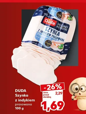 Szynka z indykiem prasowana Duda promocja w Kaufland