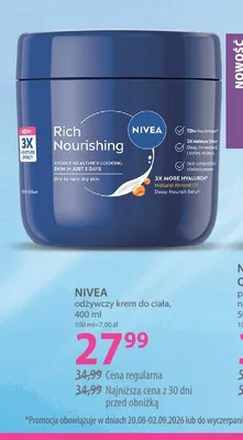 Krem do ciała odżywczy Nivea Rich Nourishing promocja w Hebe