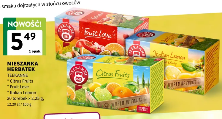 Mieszanka herbatek Teekanne Italian Lemon promocja w Intermarche