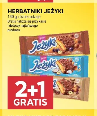 Herbatniki Jeżyki kokosowe promocja w Stokrotka