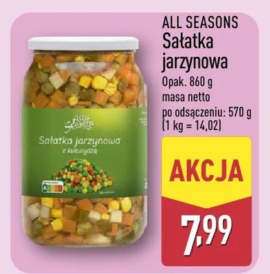 Sałatka warzywna promocja w Aldi