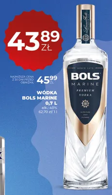 Wódka Bols Marine alk.: 40% promocja w Duży Ben