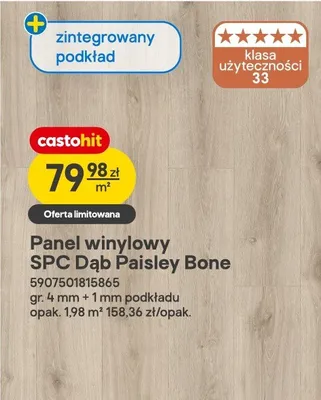 Panel winylowy SPC dąb Paisley Bone promocja w Castorama