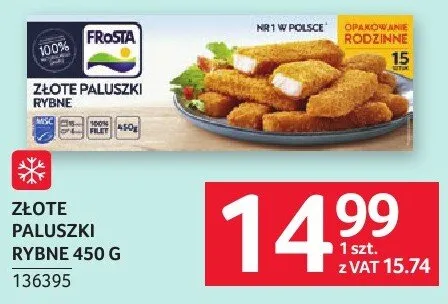 Złote paluszki rybne 450 g promocja w Selgros