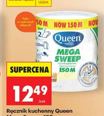 Ręcznik kuchenny Queen Mega Sweep 150 m promocja w Biedronka