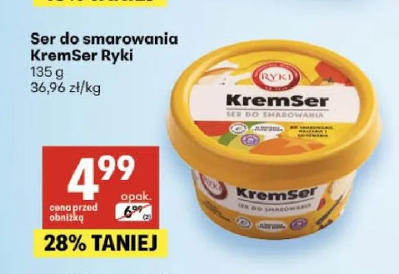 Ser do smarowania KremSer Ryki promocja w Delikatesy Centrum