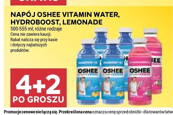 Napój Oshee Hydroboost promocja w Stokrotka