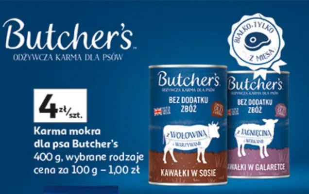 Karma mokra dla psa promocja w Auchan