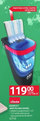 Komplet mop płaski H2Pro Vileda promocja w Selgros