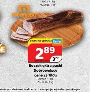 Boczek extra paski Dobrowolscy promocja w Delfin