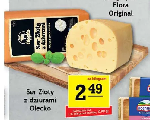 Ser żółty Złoty z dziurami Olecko promocja w Gram Market