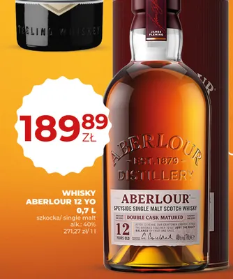 Whisky Aberlour 12 YO promocja w Duży Ben