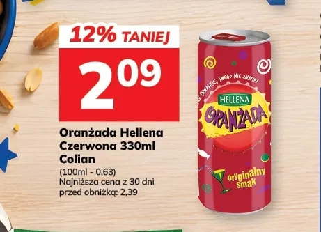 Oranżada Hellena czerwona promocja w Hitpol