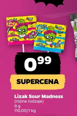 Lizak Sour Madness promocja w Netto