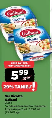 Ser Ricotta Galbani promocja w Netto
