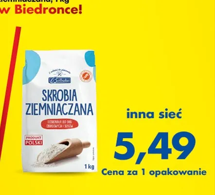 Skrobia ziemniaczana promocja w Biedronka