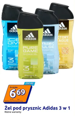 Żel pod prysznic Adidas Victory League 3 w 1 promocja w Action