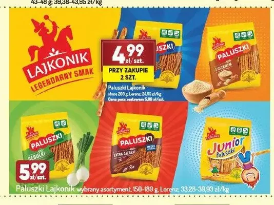 Paluszki Lajkonik z sezamem promocja w Avita