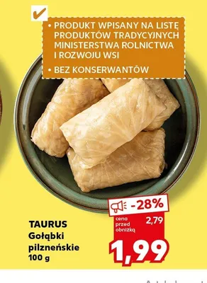 Gołąbki pilzneńskie TAURUS promocja w Kaufland