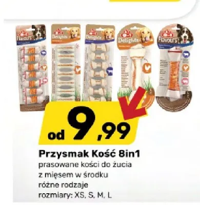 Przysmak dla psa Kość 8in1 promocja w Bricomarche