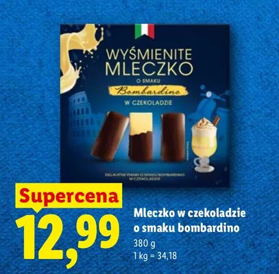 Mleczko w czekoladzie o smaku bombardino promocja w Lidl
