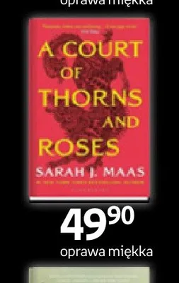 Książka A Court of Thorns and Roses oprawa miękka promocja w Empik