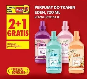 Perfumy do tkanin Eden, różne rodzaje promocja w Biedronka