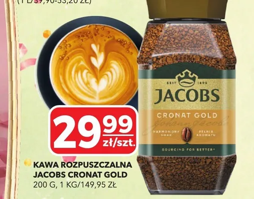 Kawa rozpuszczalna Jacobs Cronat Gold promocja w Top Market